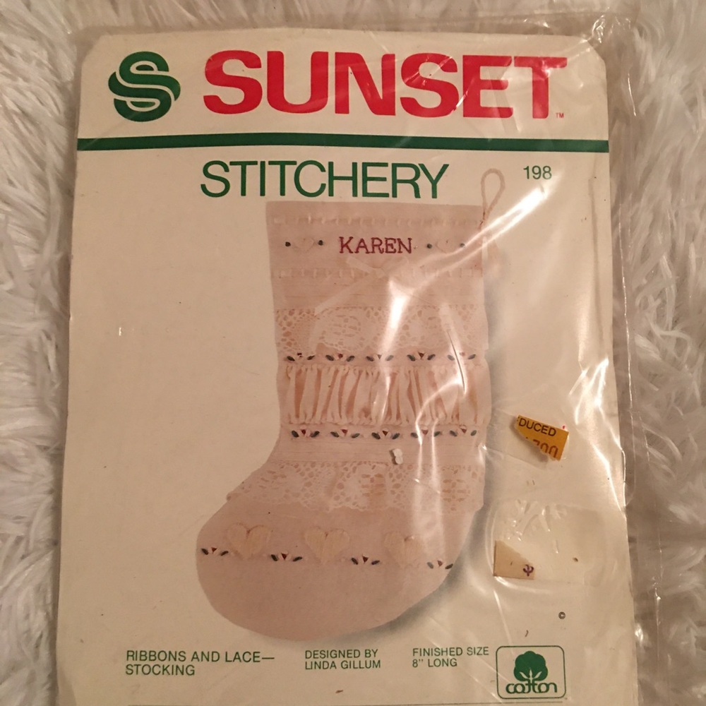 Vintage Sunset Stitchery Stocking